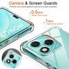 Puzdro Techsuit Shockproof Clear Silicone pre Honor 600 Lite priehľadné