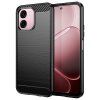 Puzdro Techsuit carbon silicone pre Oppo A6 4G čierny