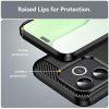 Kryt Techsuit karbón silikón pre Honor 600 Lite čierny