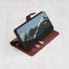 Flipové puzdro Techsuit Leather Folio pre Honor Magic8 Pro hnedé