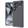 Techsuit CarbonFiber pre Samsung Galaxy S25 Ultra čierna