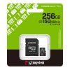Kingston pamäťová karta Canvas Select Plus MicroSDXC s SD adaptérom 256GB čierna