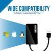 Techsuit dokovacia stanica QuantumNode 4 v 1 H15 USB na 4x USB 3.0 ABS čierna
