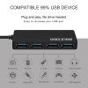 Techsuit dokovacia stanica QuantumNode 4 v 1 H15 USB na 4x USB 3.0 ABS čierna