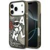 Karl Lagerfeld Liquid Glitter Choupette logo MagSafe iPhone 17 Pro čierne