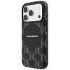Kryt Karl Lagerfeld Leather KL Monogram Logo MagSafe pre iPhone 17 Pro čierny