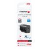 Adaptér Swissten Edge Gan 1x USB-C PD 20w čierny