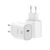 Adaptér Swissten Edge Gan 1x USB-C PD 20W biely