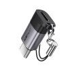 Adaptér Acefast J19 z Lightning na USB-C sivý