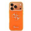 Zadný kryt Guess IML 4G Script Metal Logo pre iPhone 17 Pro oranžový