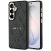 Kryt Guess 4G Embossed Ring MagSafe Samsung Galaxy S26 Plus čierny
