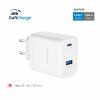 Adaptér Swissten Gan 1x USB-C 45W PD + 1x USB-A 18W QC biely