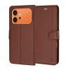 Puzdro Techsuit Leather Folio pre Honor 600 Pro hnedé