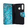 Flipové puzdro na Huawei P30 Lite Modré s kvetmi