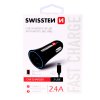 Nabíjačka do auta Swissten 2.4A čierna Dual čierna