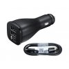 Originálna rýchlonabíjačka do auta Samsung EP-LN920BB + Micro USB ECB-DU5ABE 2A čierna