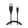 Dátový kábel Swissten pre outdoorové smartphony micro USB 1,5m čierny