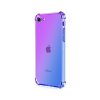 Zadný silikónový kryt na iPhone SE 2020 Shock dúhový fialovo-modrý