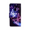 Flipové púzdro na Xiaomi Redmi Note 9 Modré s motýlikmi