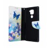 Flipové púzdro na Xiaomi Redmi Note 9 Biele s motýlikom