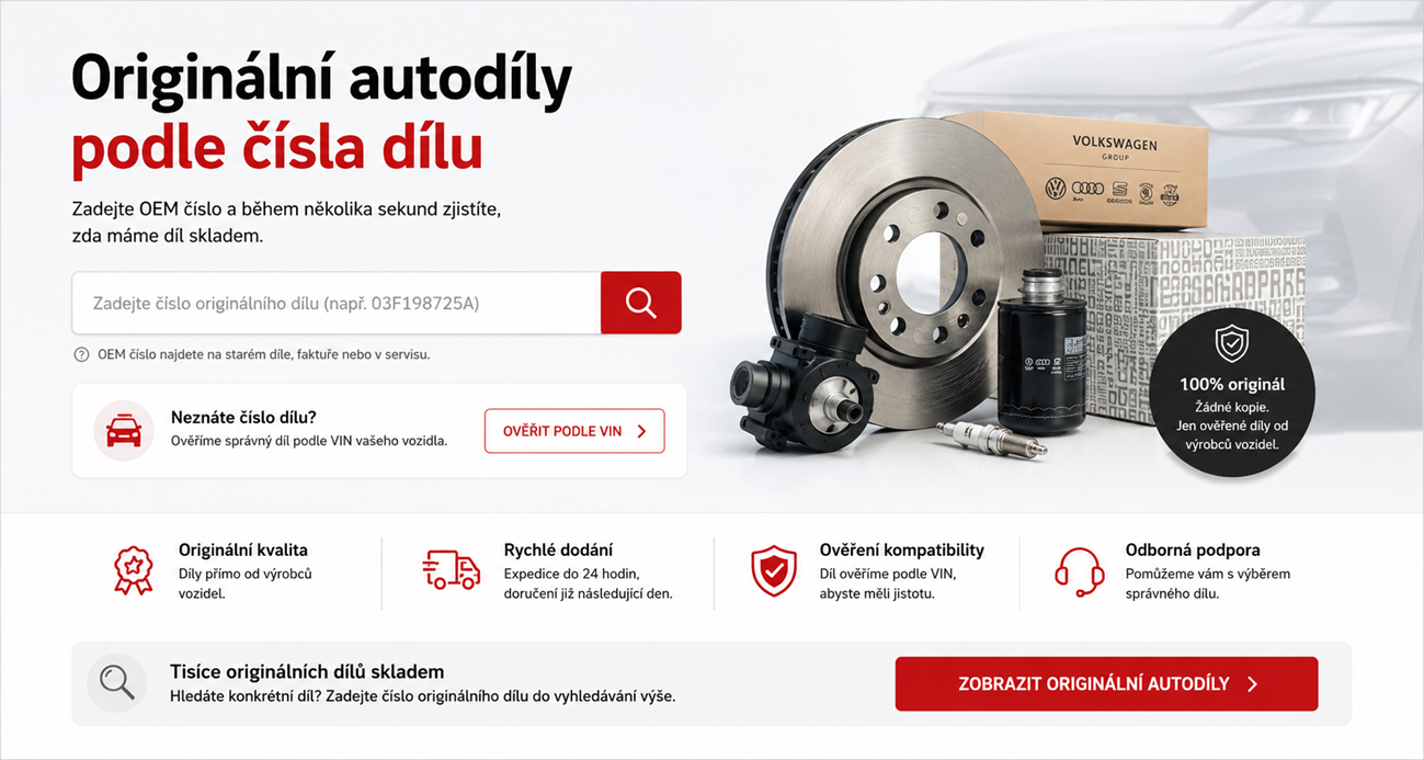 Originální autodíly podle OEM čísla – Promojeauto.cz