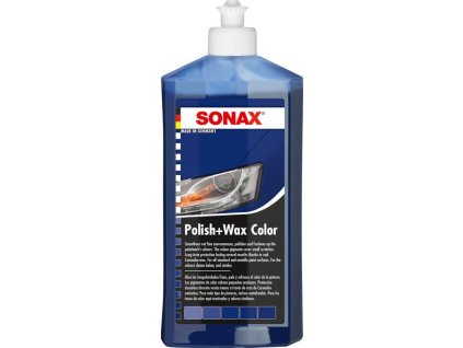 SONAX leštěnka polish & wax color modrá, 500 ml 296200