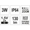9638 7 svitilna biggest vodeodolna ip64 fce zoom 130lm 2xlr14 228x47mm