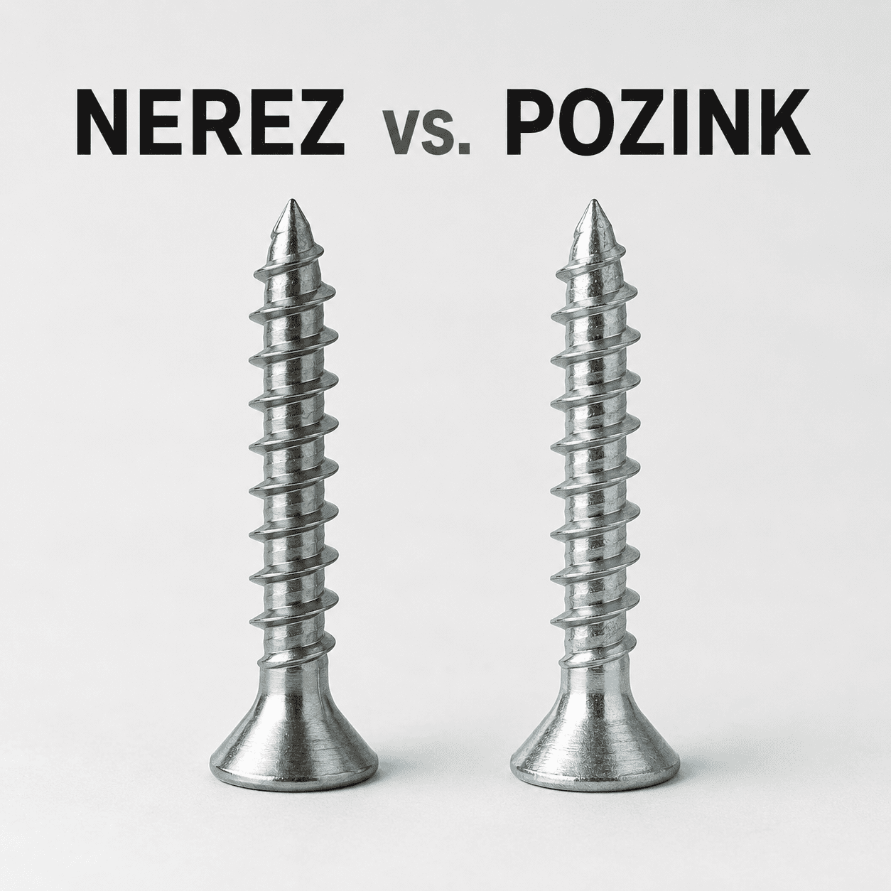 Nerez vs. pozink: Jaký spojovací materiál vybrat do exteriéru?
