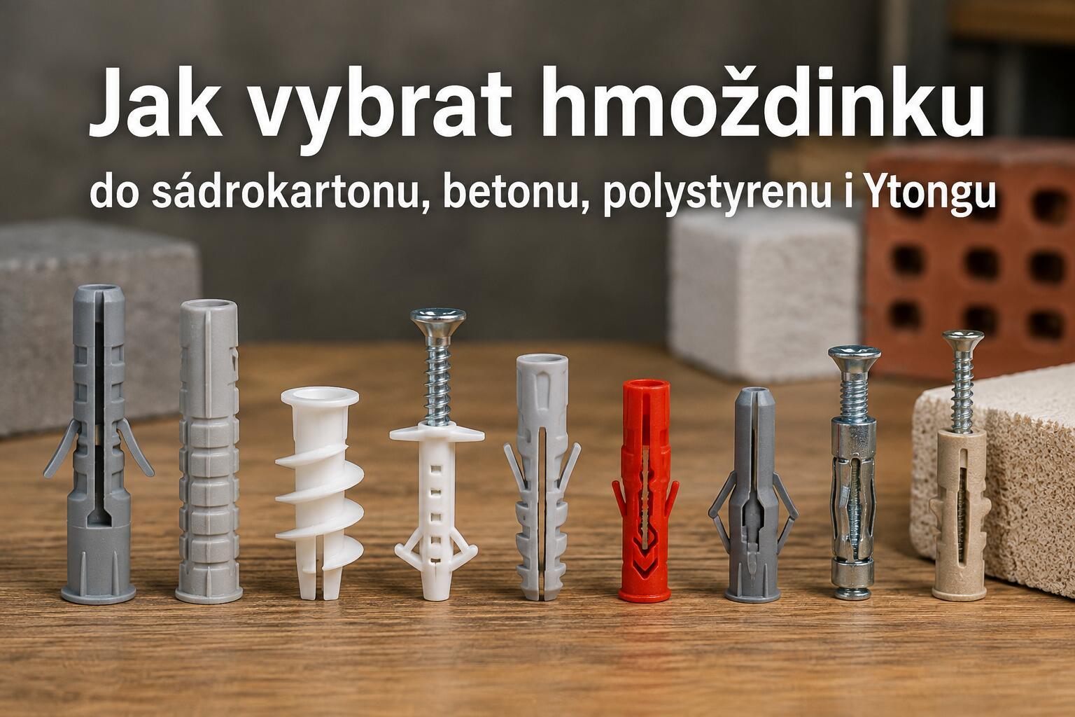 Jak vybrat hmoždinku: do sádrokartonu, betonu, polystyrenu