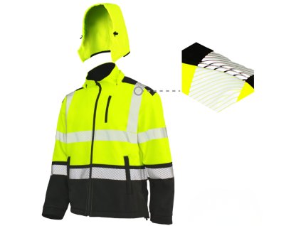 softshellova bunda softref srafovana