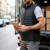 softshellova pracovni vesta hybrid ripstop tkanina