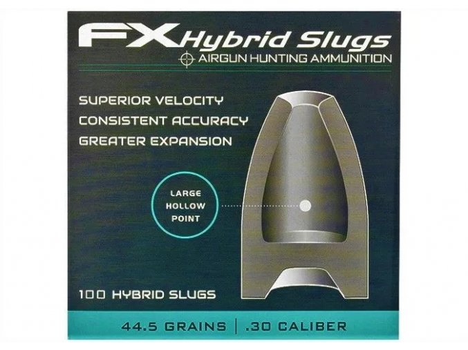 airgun slugs fx hybrid 7.62 mm 44.5 grain