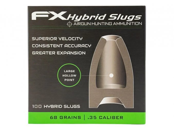 airgun slugs fx hybrid 9 mm hp 68 grain