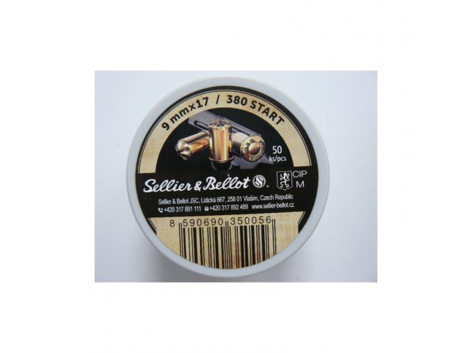 poplasna nabojka sb 9mm x 17 380 start 50ks