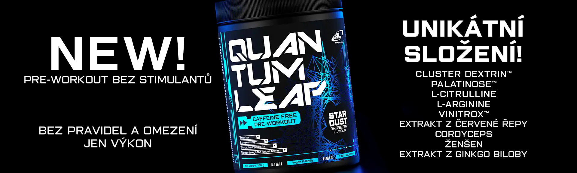 Quantum Leap – inovativní sportovní výživa a doplněk stravy pro maximální výkon sportovců