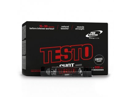 Testo Shot – rychlý nápoj pro podporu přirozené produkce testosteronu, zvýšení síly, energie a nárůst svalové hmoty