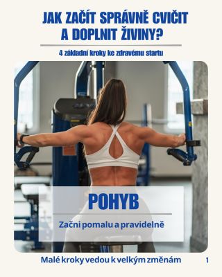 Jak začít správně cvičit a doplnit živiny? 💪🥗 Zdravý start není o extrémech, ale o pevných základech, na kterých můžeš...