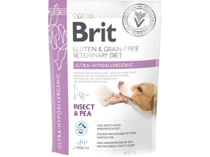 Brit Veterinary Diets Dog  Ultra-hypoallergenic Insect 400 g