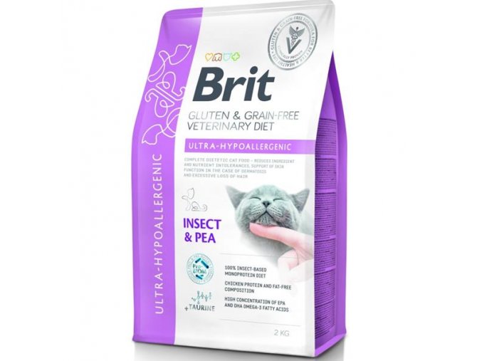 Brit Veterinary Diets Cat Ultra-hypoallergenic Insect 2 kg