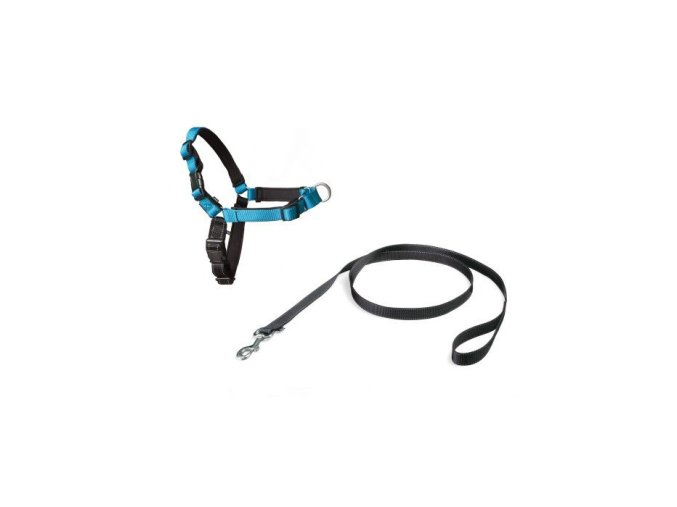 PetSafe postroj, EasyWalk Deluxe, modrý, velikost L