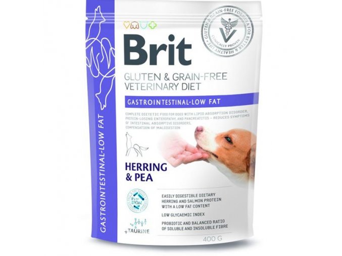 Brit Veterinary Diets Dog Gastrointestina-Low fat 400 g