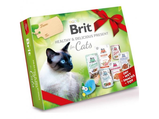 Brit Healty&Delicious - dárkový box pro kočky 1 ks