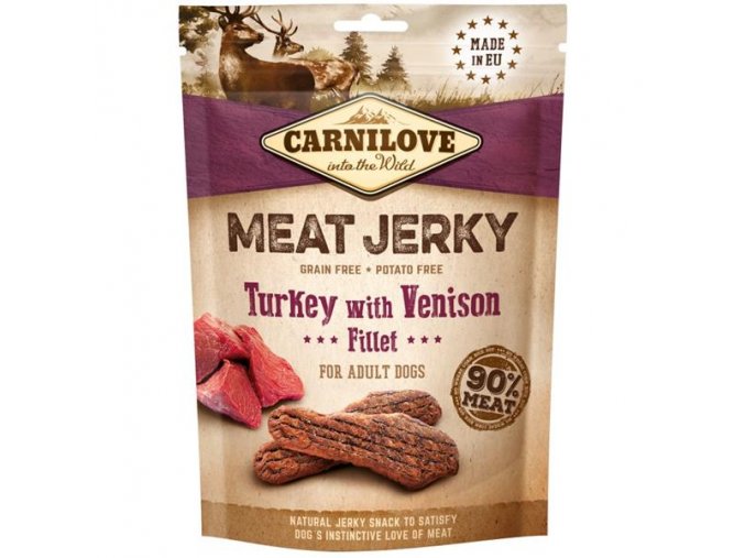 Carnilove Dog Jerky Venison & Turkey Fillet 100 g