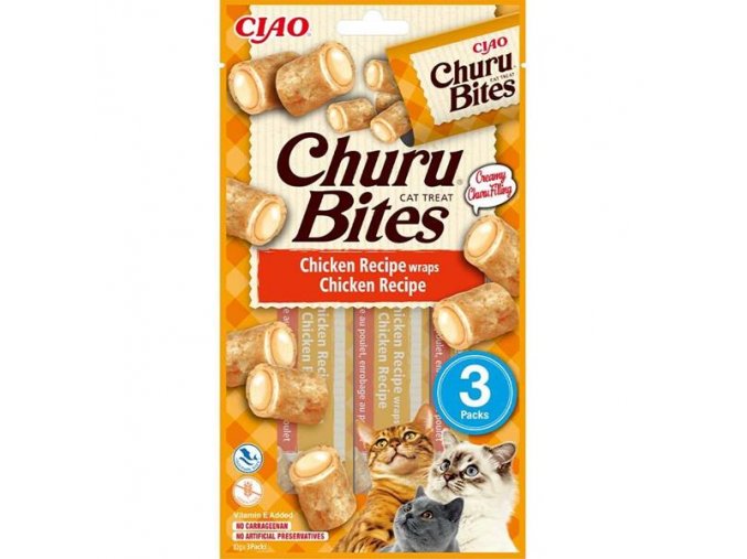 Inaba Churu Bites cat snack kuře 3x10g