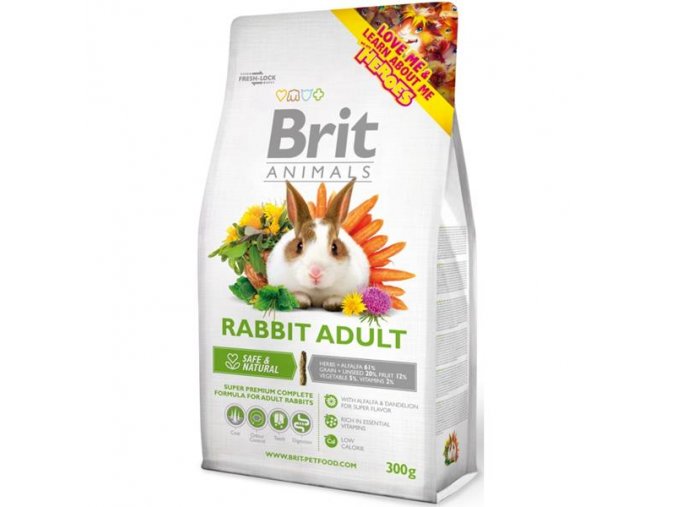 Brit Animals  RABBIT ADULT Complete 300 g