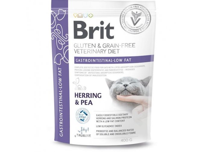 Brit Veterinary Diets Cat Gastrointestinal-Low fat 400 g