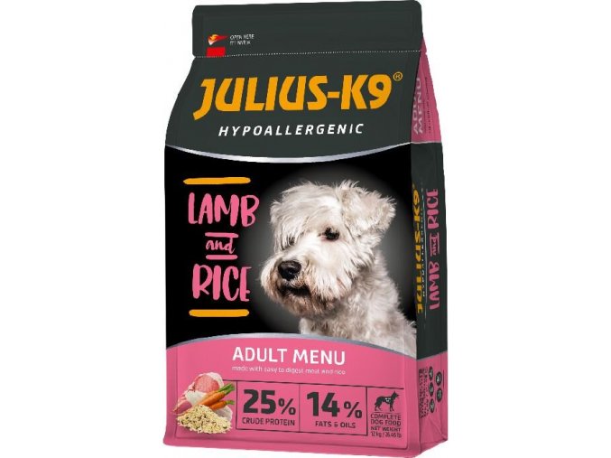 Julius K-9 HighPremium Hypoallergenic suché , Adult skopové a rýže 12 kg