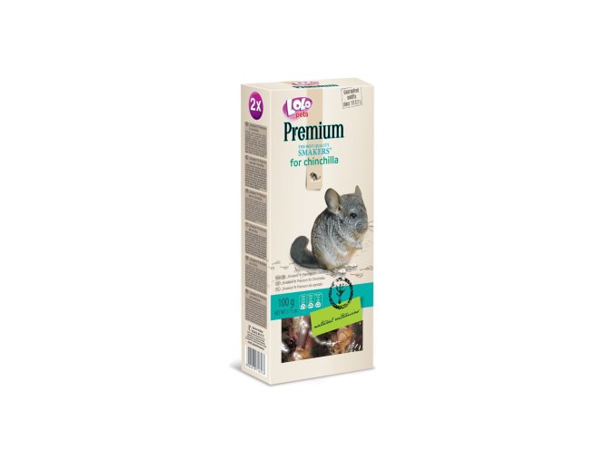 LOLO pets Premium Smakers Činčila 2 klasy 100 g