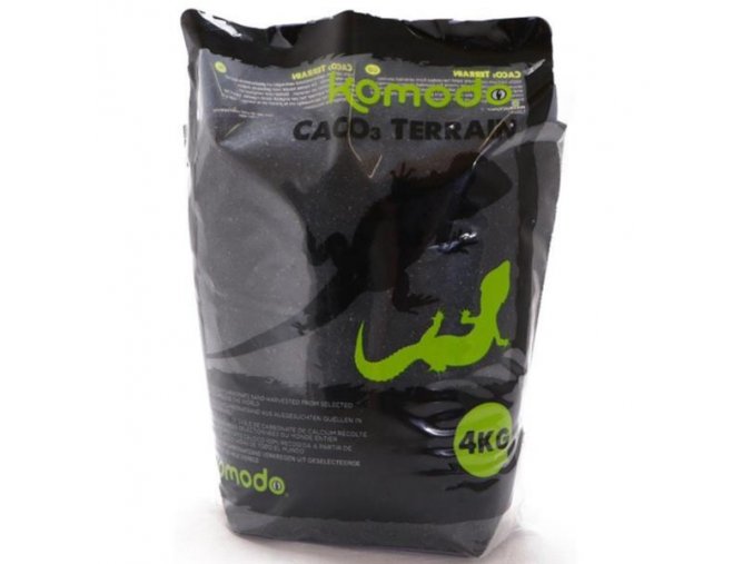 Písek terarij. CaCO3 Terain Black,černý Komodo 4kg