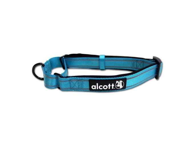 Alcott reflexní obojek pro psy, Martingale, modrý, velikost L